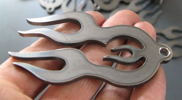 Flaming key chain by Roy Mackey